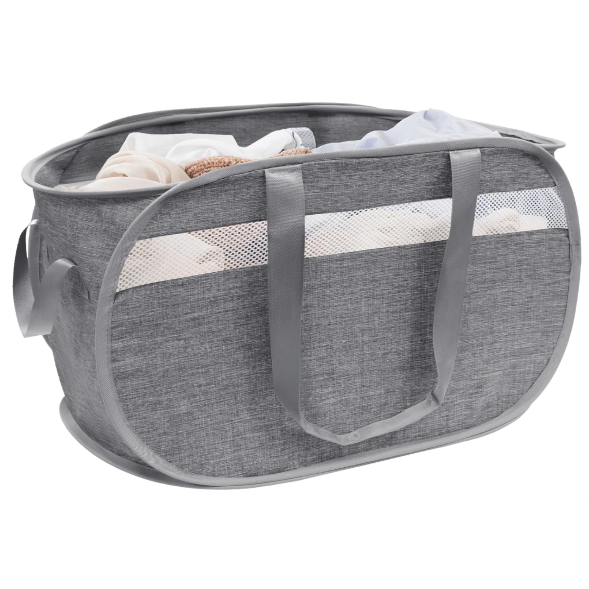 Collapsible Laundry Basket – Grey-2PC