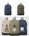 Percost™ Custom Recycled Cotton Canvas Laptop Backpack–12L-MOQ50