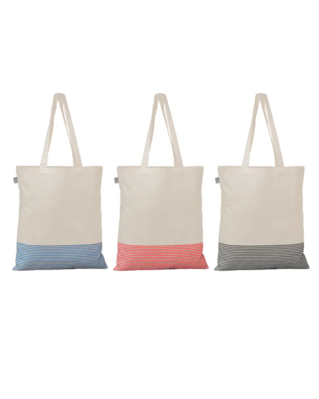 Percost™ Custom Recycled Cotton Micro Stripe Tote Bag – 9.7L-MOQ100