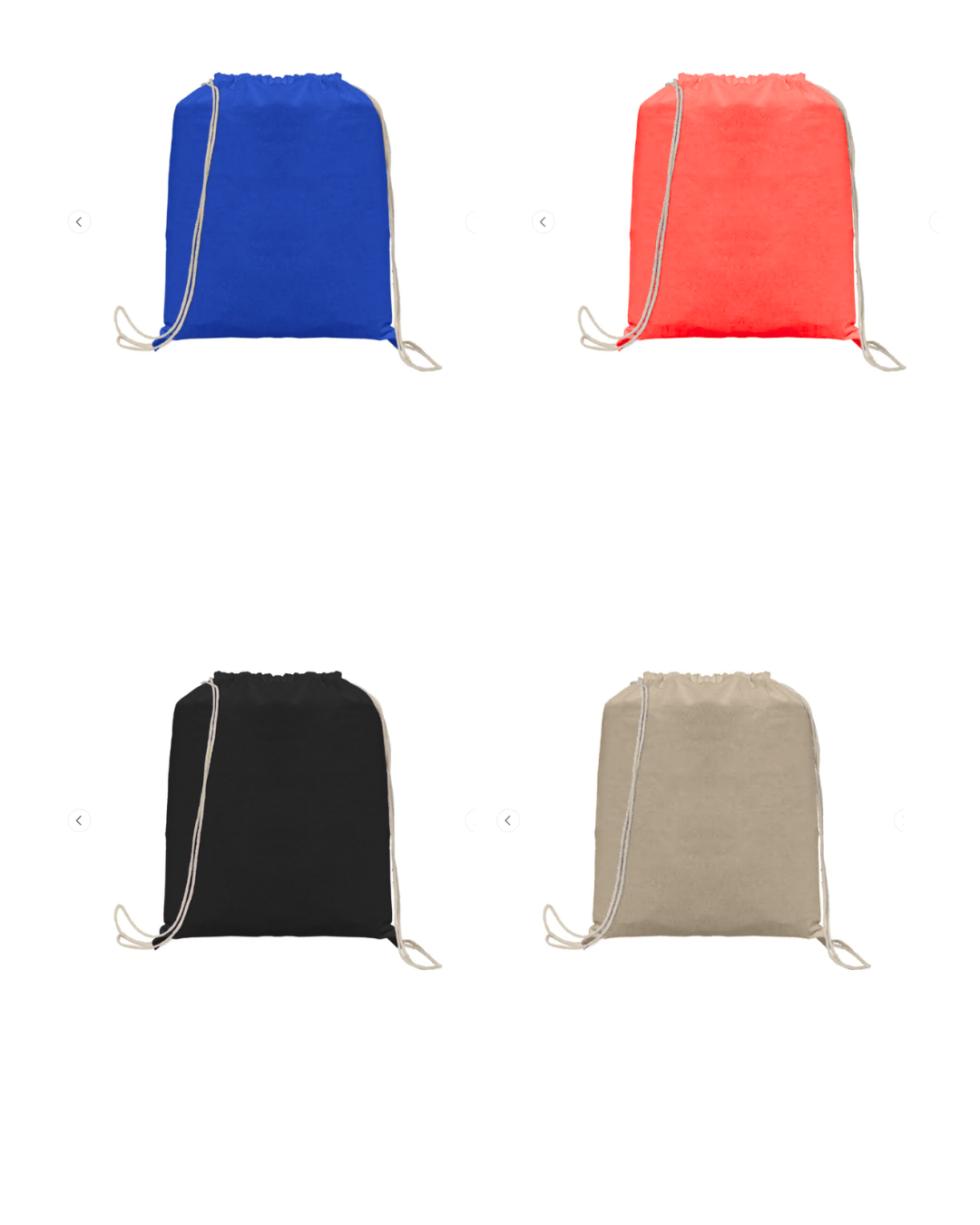 Percost™ Custom Cotton Drawstring Backpack – 5 oz-MOQ150