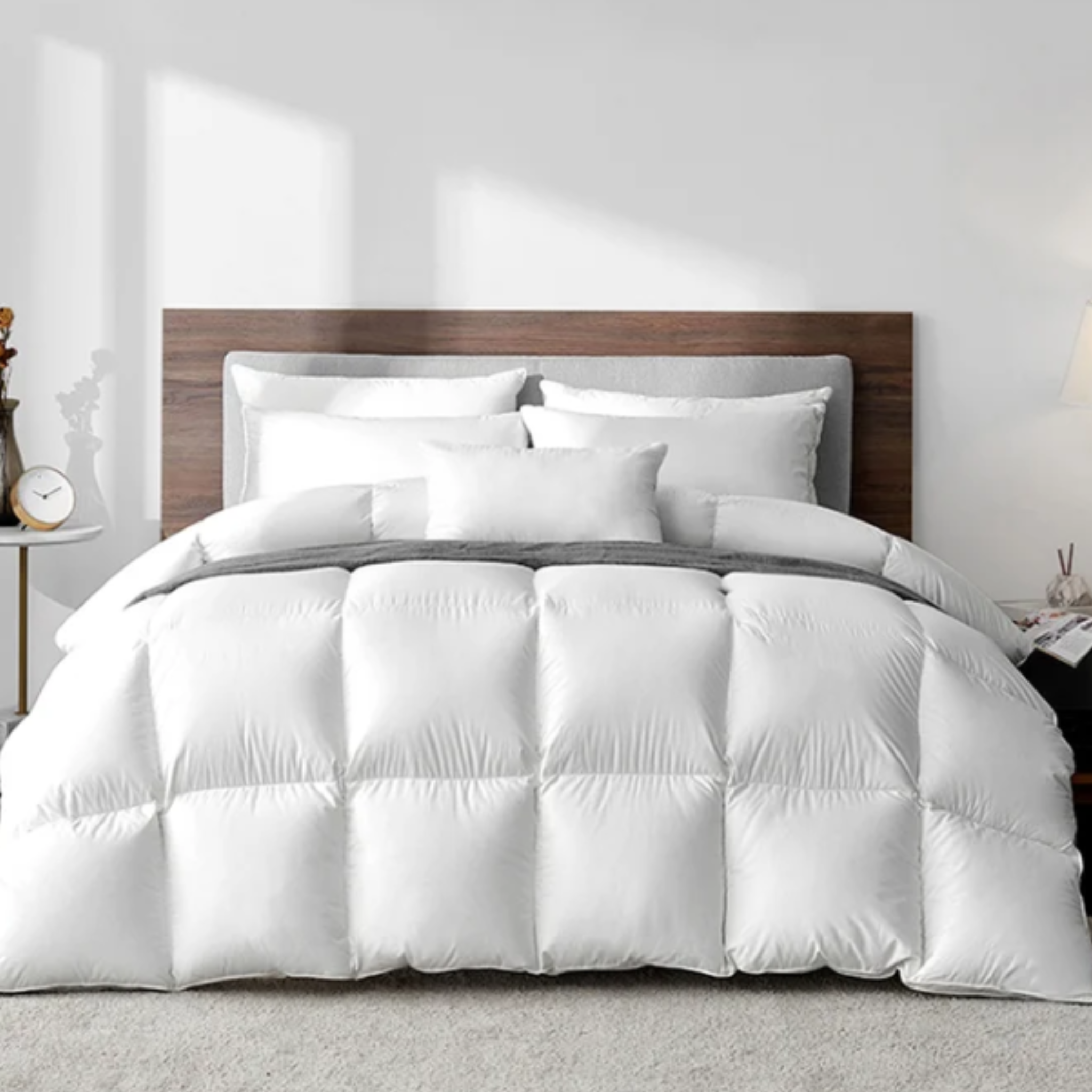 Highland Feather Iceland Canadian Hutterite White Goose Down Duvet – 725 Fill Power