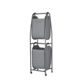 Neatfreak® 2-Tier Rolling Vertical Laundry Sorter – Gray