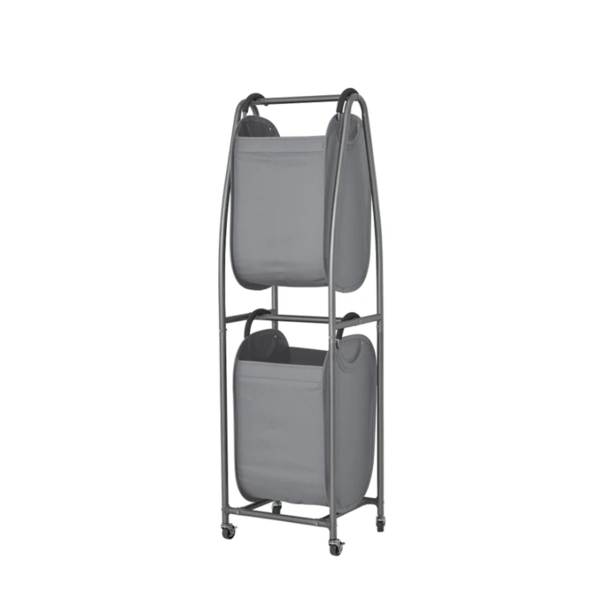 Neatfreak® 2-Tier Rolling Vertical Laundry Sorter – Gray
