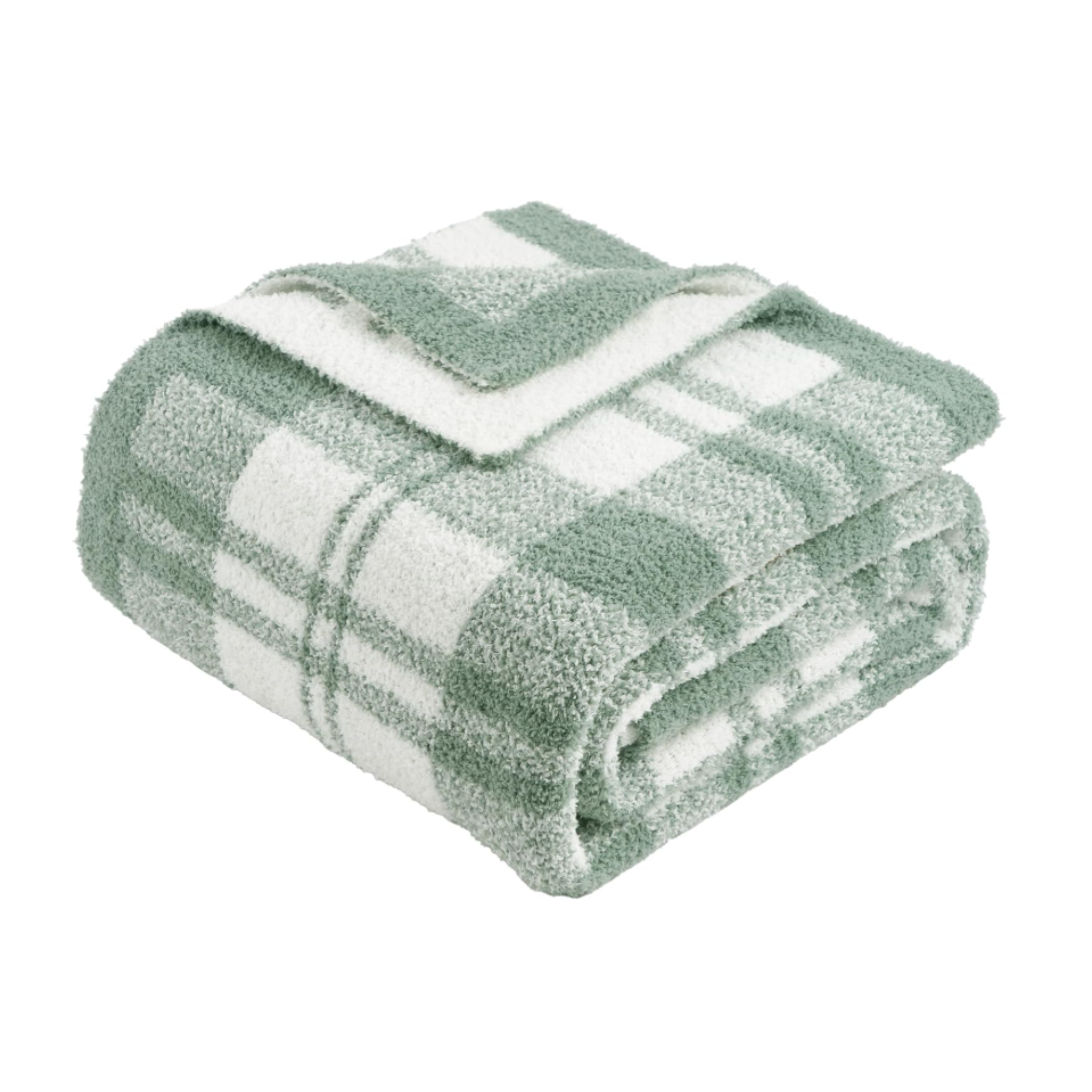 Checkered Knitted Throw Blanket-12PC