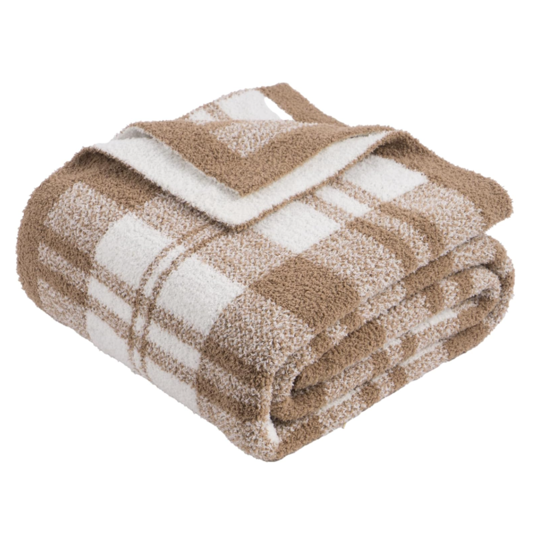 Checkered Knitted Throw Blanket-12PC