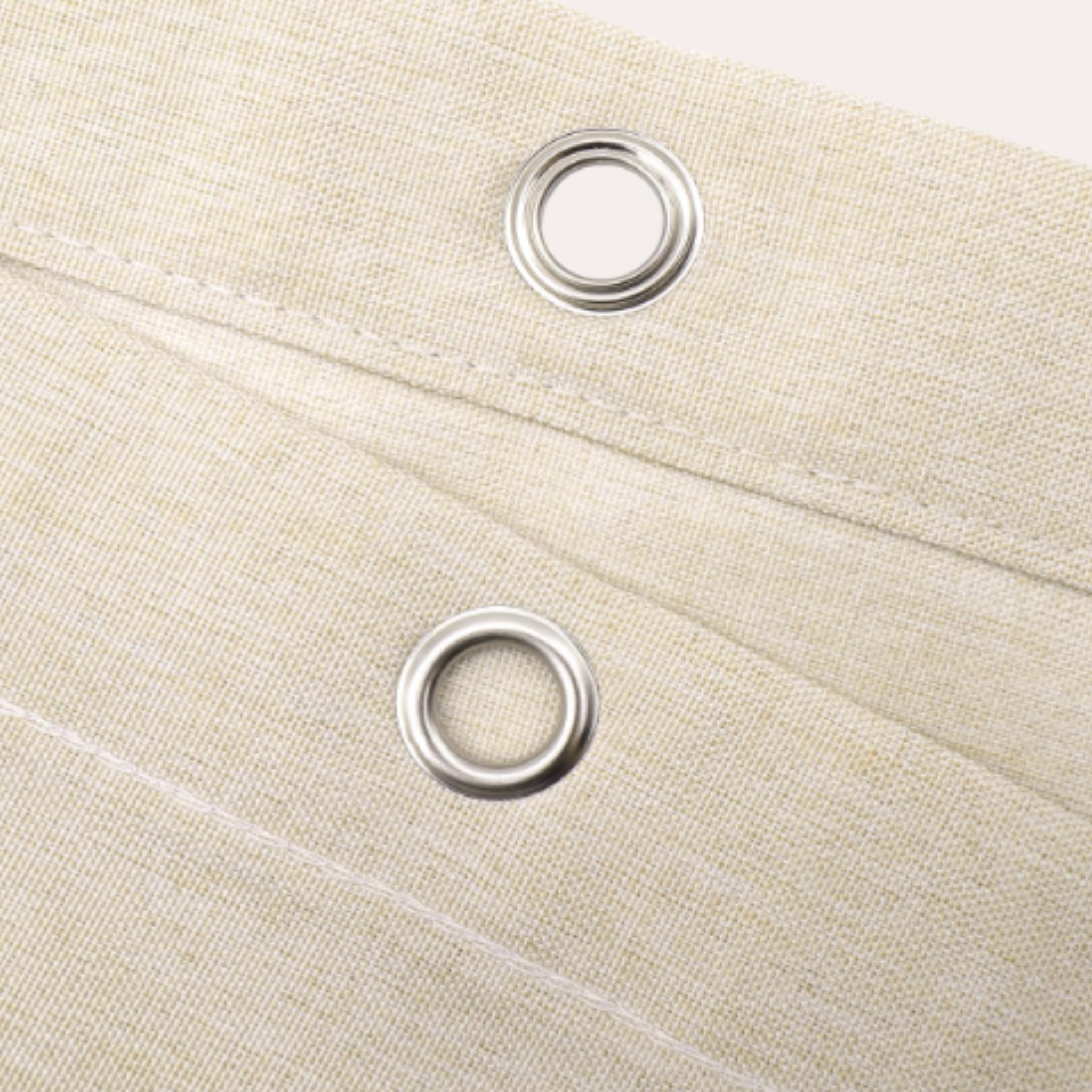 Beige Fabric Shower Curtain – 72 x 72 Inches-12PC