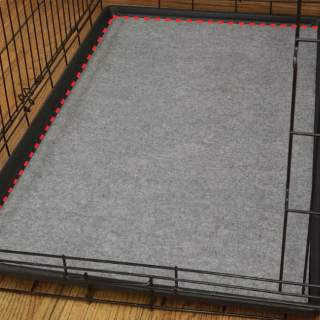Percost™ Essential Crate & Kennel Mat Liner – Light Grey, 29" × 50"-10PC