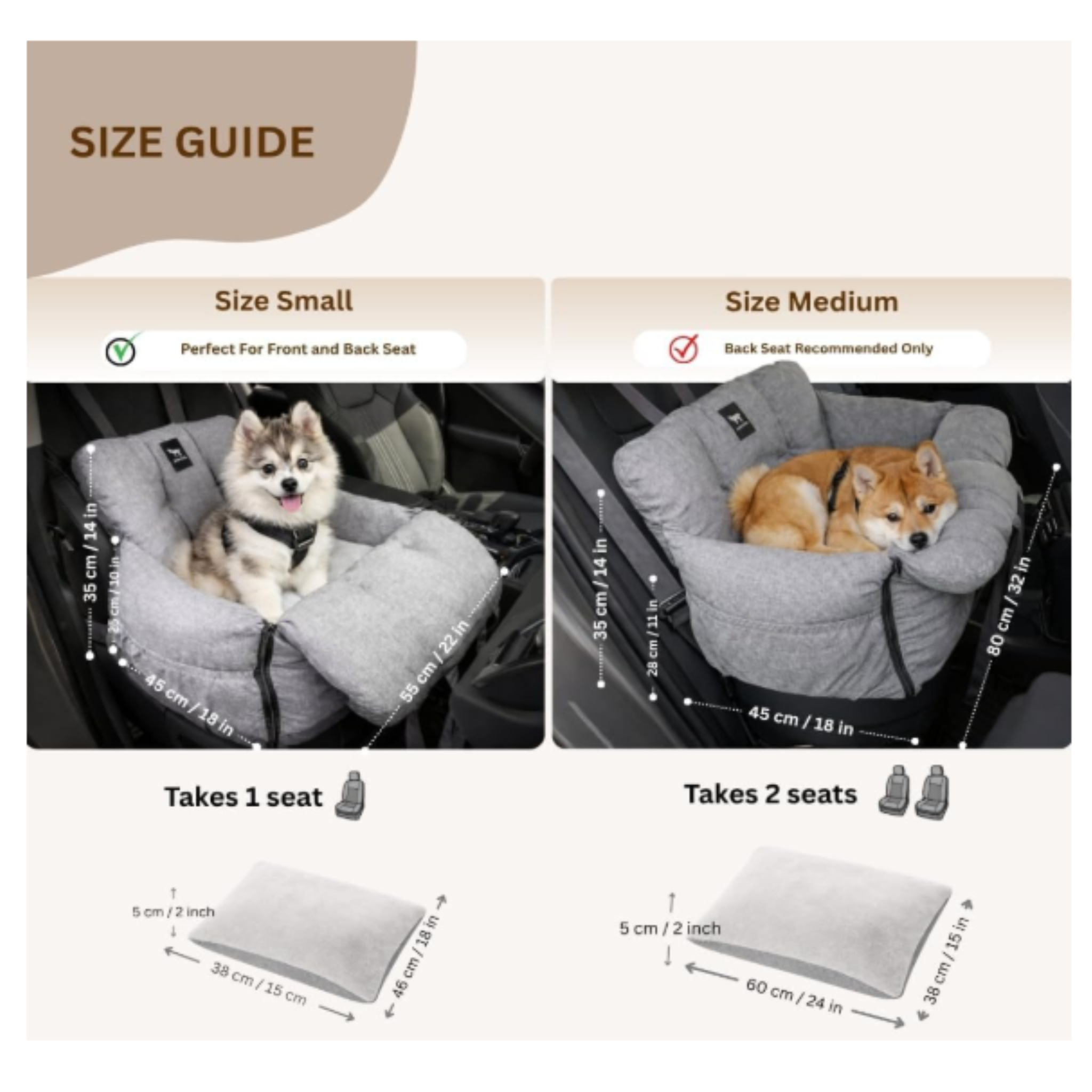 Percost™ Premium Pet Car Seat – Removable Washable Travel Booster