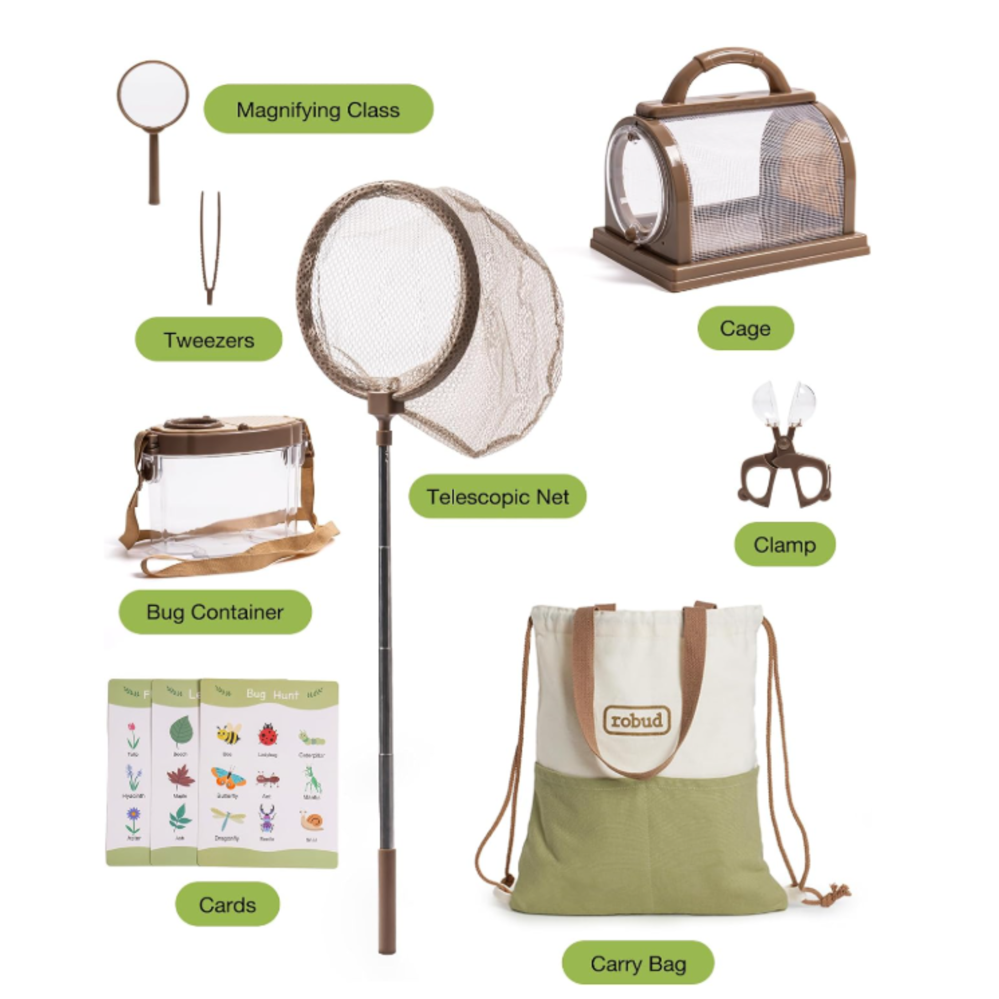 Percost Luxe™ Kids Outdoor Explorer Adventure Kit- Green-12 Kits