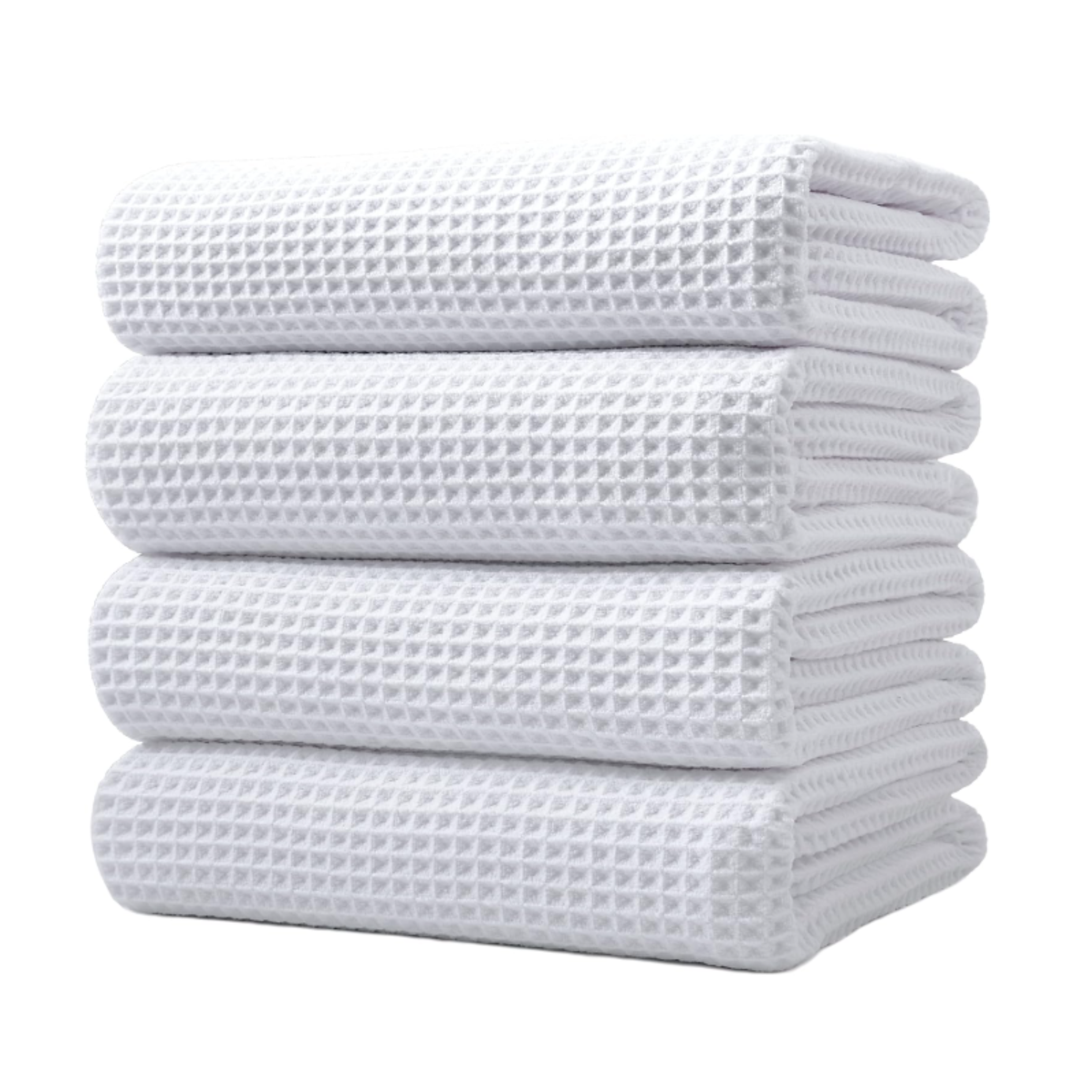 430 GSM Waffle Weave Microfiber Bath Towel – 30 × 60 in-12PC