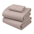 100% Cotton Percale Sheet Set – Warm Mocha | 200 Thread Count | 16" Deep Pocket