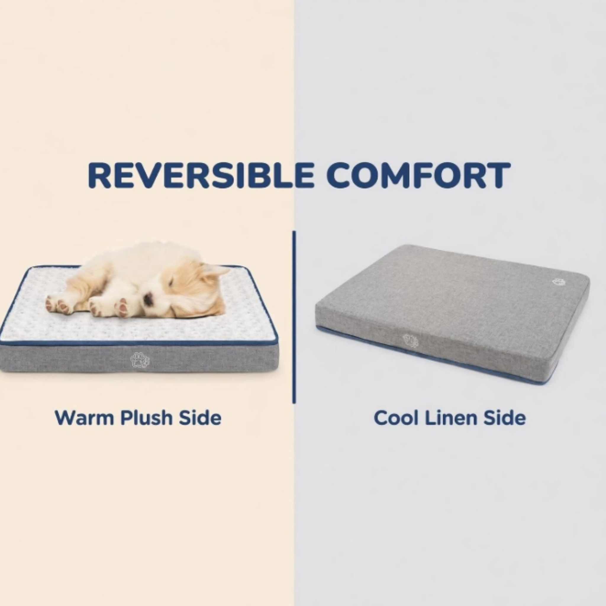 Percost™ Waterproof Dog Bed Crate Pad – Small Dogs | Reversible Cool  Warm Design | 61 × 46 × 5 cm