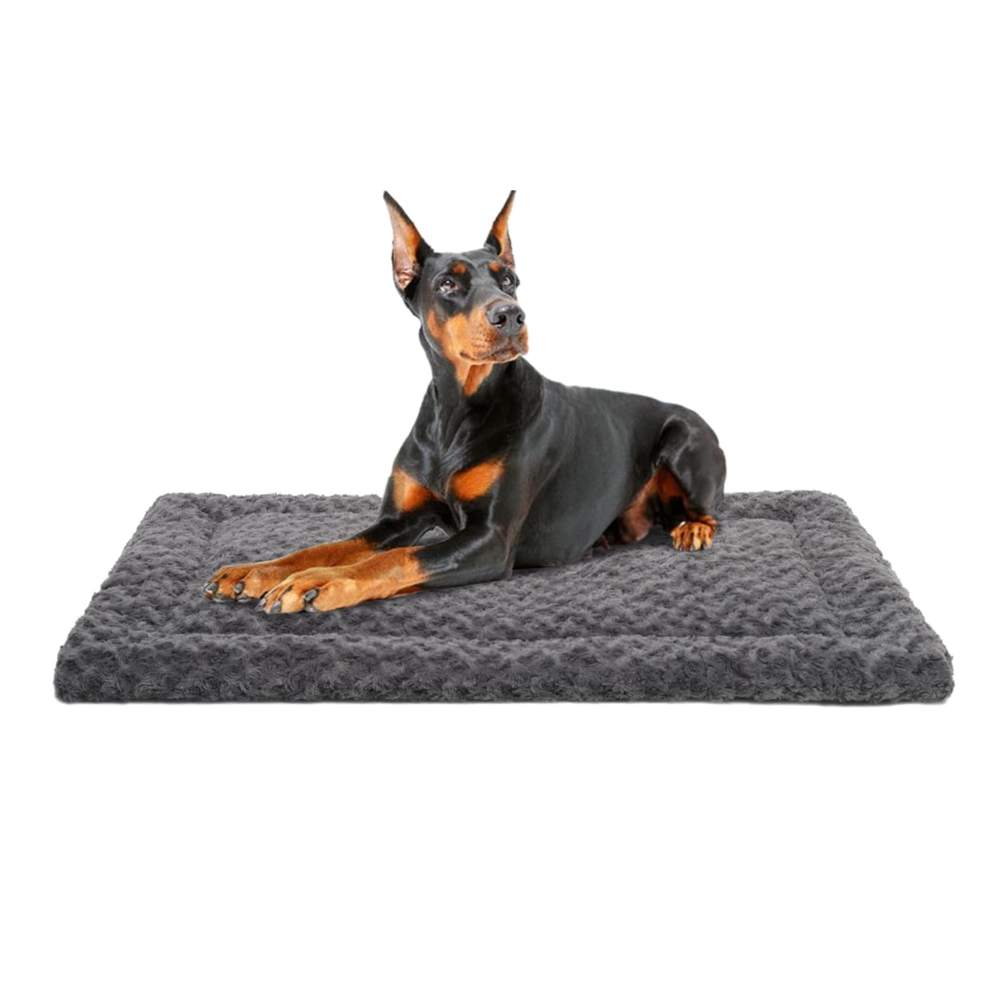 Percost™ Exsnugy Washable Dog Bed Mat & Crate Pad – Large Dogs | Grey | 122 × 76 × 3-10PC