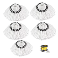 Microfiber Mop Head for Spin Mop System-5PC
