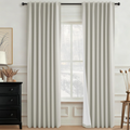 Percost™ 100% Blackout Linen Blend Curtains – 2-Panel Set | Oatmeal