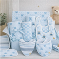 Piccolo Bambino Muslin Essentials Bundle – 15 Piece Baby Gift Set-5 Set