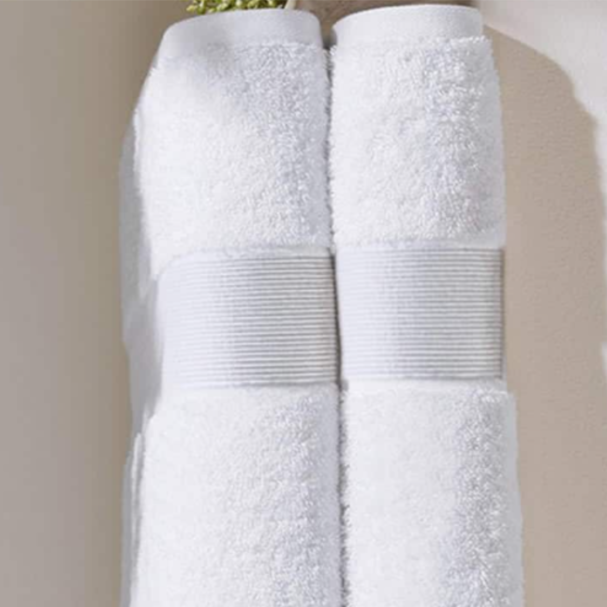 Percost Luxe™ Super Luxury White Bath Towels 27″x54″ – 15lbs-12PC