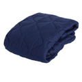 Percost™ Suede Touch™ Quilted Bedspread – Twin Size-Peacot Blue