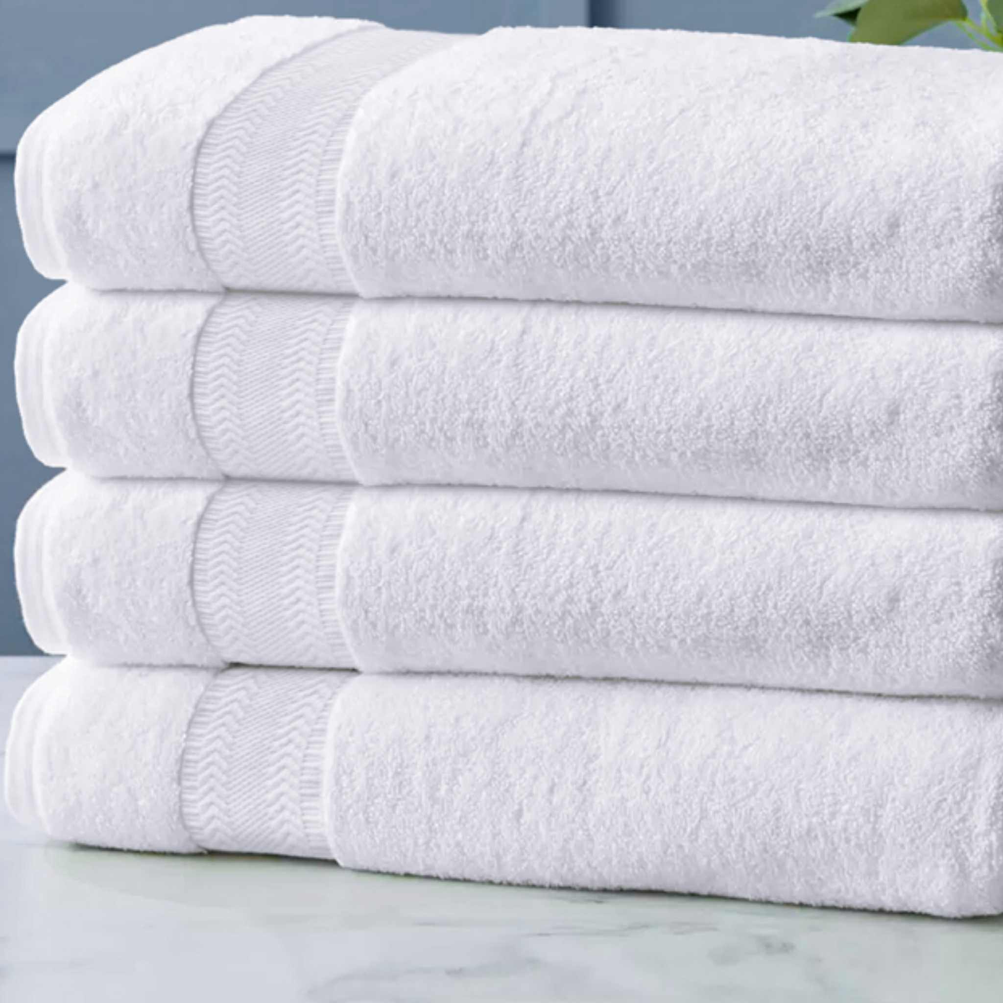 Percost Luxe™ Ultra Super Luxury White Bath Towels 27″x54″ – 17lbs-12PC