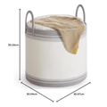 SONGMICS 90L Laundry Hamper with Lid – Dove Gray