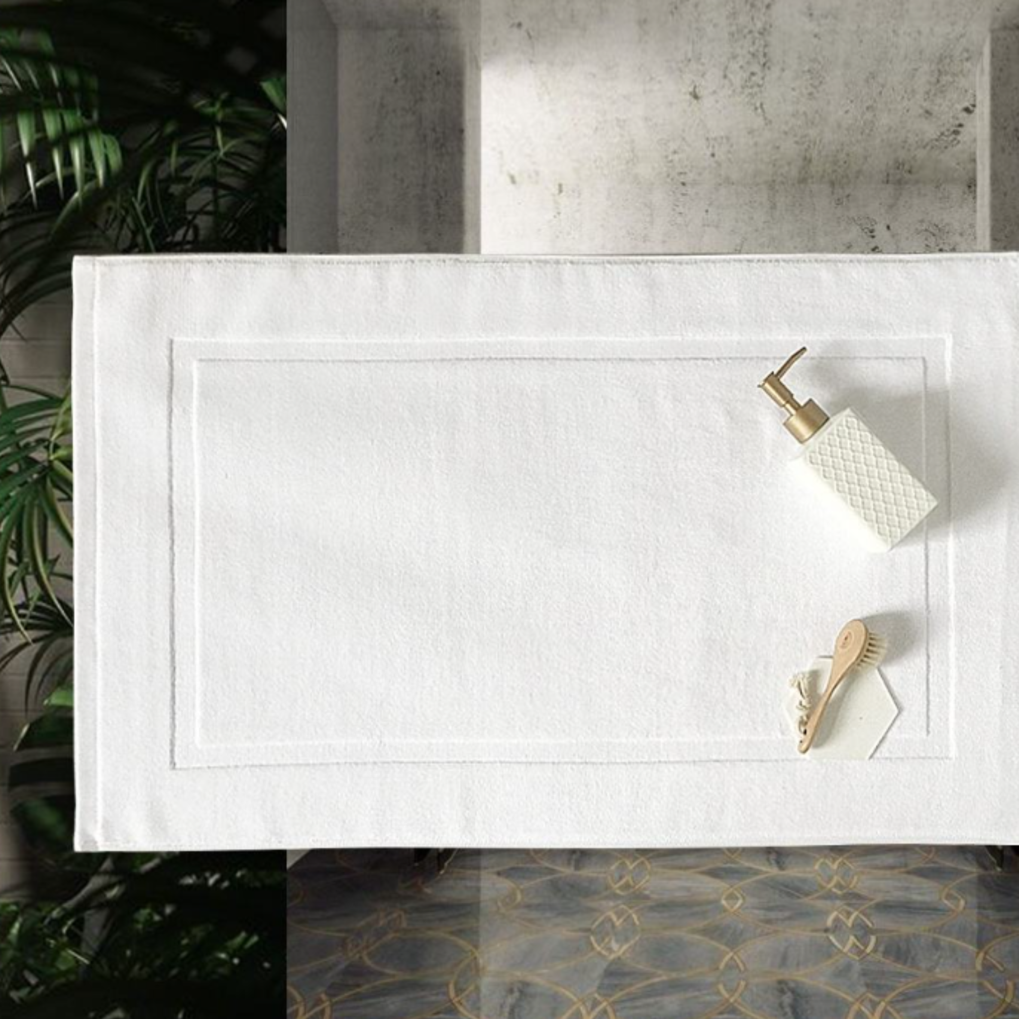 Percost Luxe™ Ultra Luxury White Bath Mats 21″x34″-24PC