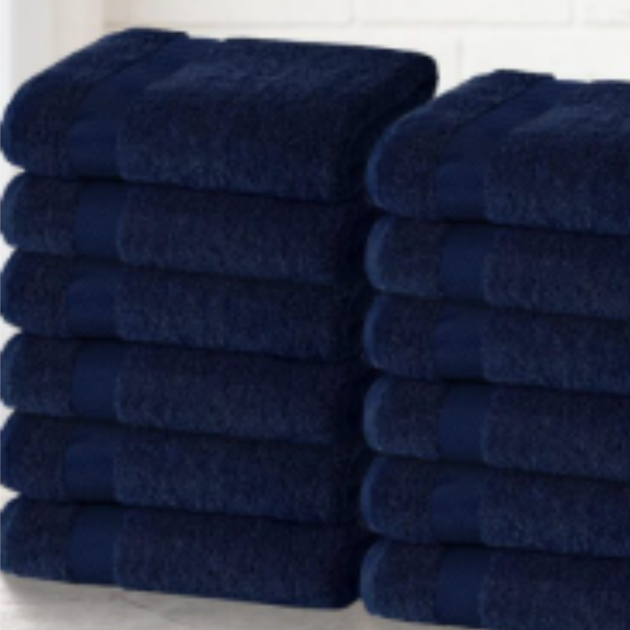 Percost Luxe™ Premium Color Face Towels 12″x12″ –Navy Blue-24PC