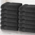 Percost Luxe™ Premium Color Face Towels 12″x12″ –Dark Grey-24PC