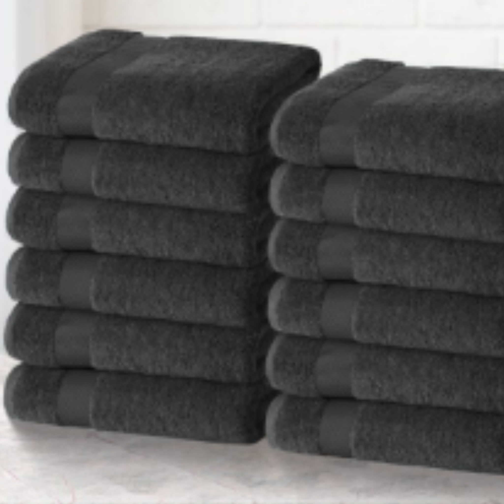Percost Luxe™ Premium Color Face Towels 12″x12″ –Dark Grey-24PC