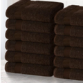 Percost Luxe™ Premium Color Face Towels 12″x12″ – Chocolate Brown-24PC
