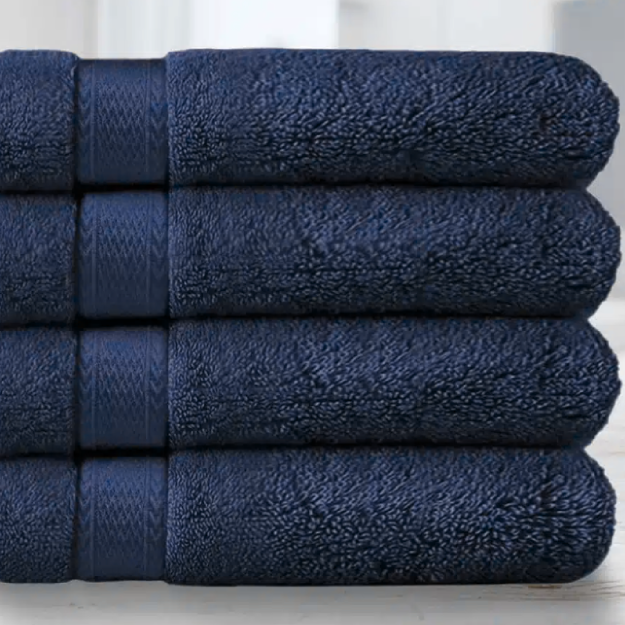 Percost Luxe™ Luxury Bath Towel 26″x52″ –Navy Blue-12PC