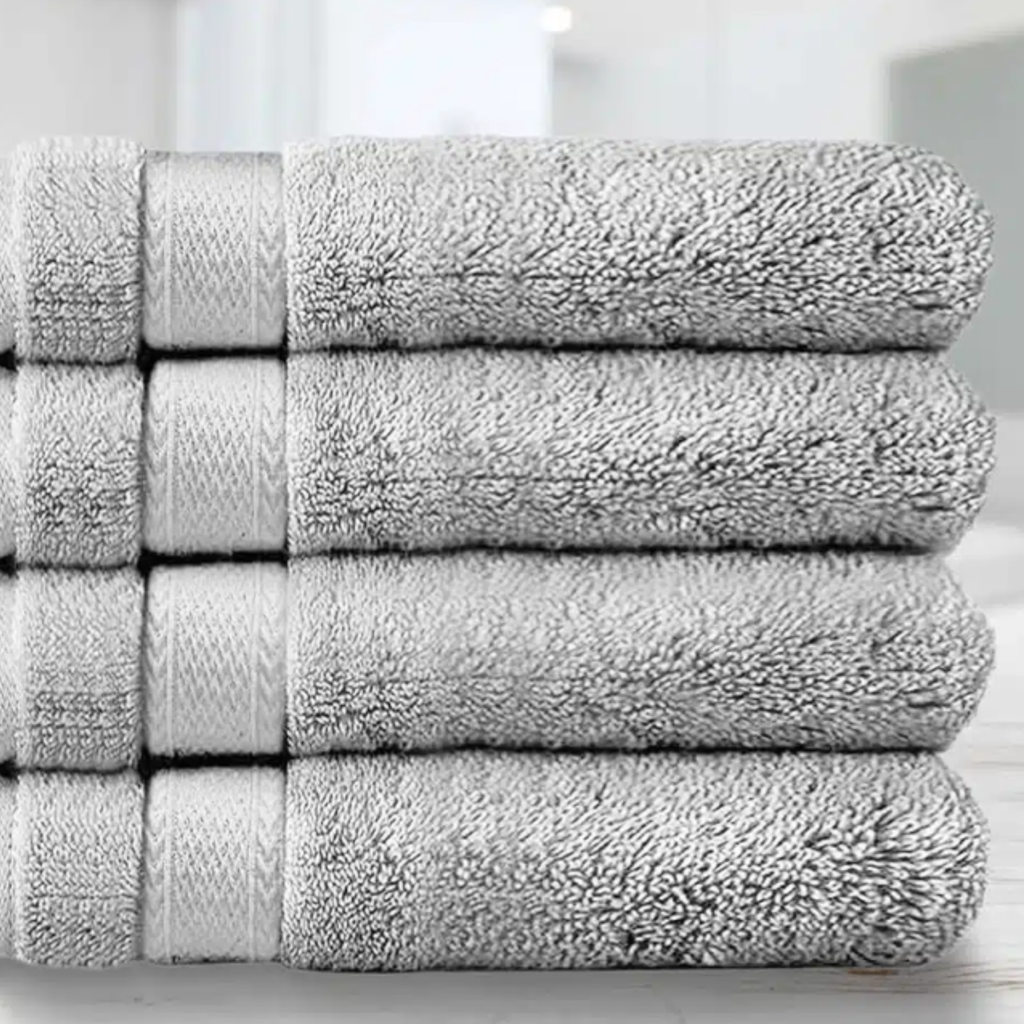 Percost Luxe™ Luxury Bath Towel 26″x52″ – Light Grey-12PC