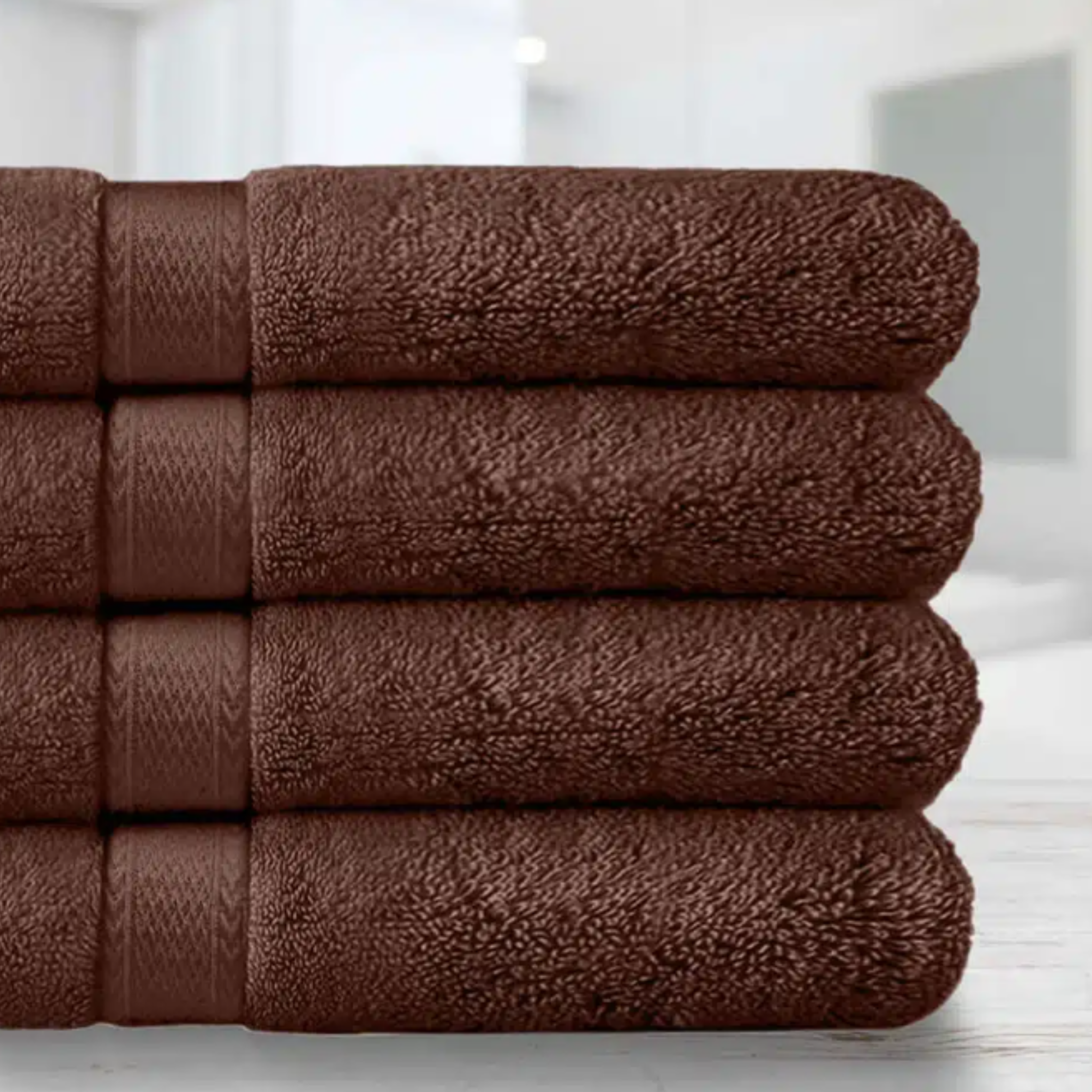 Percost Luxe™ Luxury Bath Towel 26″x52″ – Dark Brown-12PC