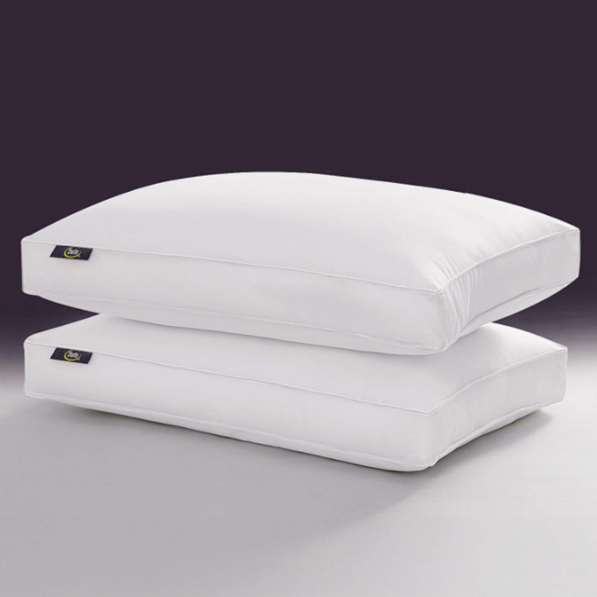 Percost™ Premium White Goose Feather & Down Fiber Pillows – Set of 2-6 Pair