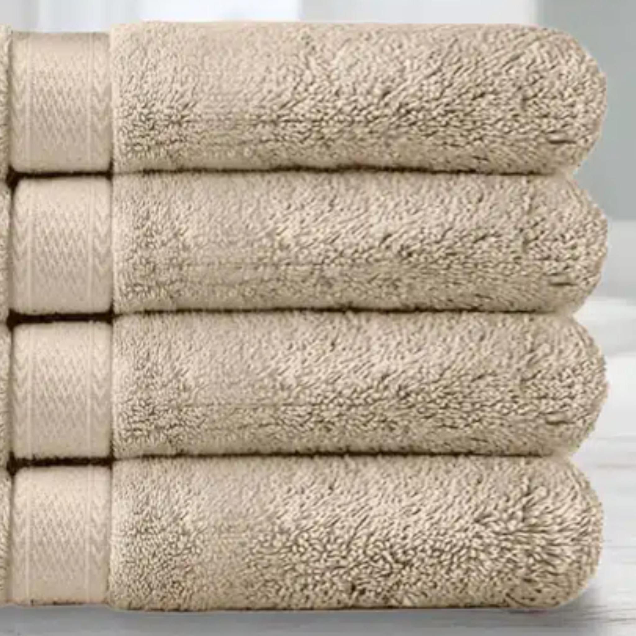 Percost Luxe™ Luxury Bath Towel 26″x52″ –Beige-12PC