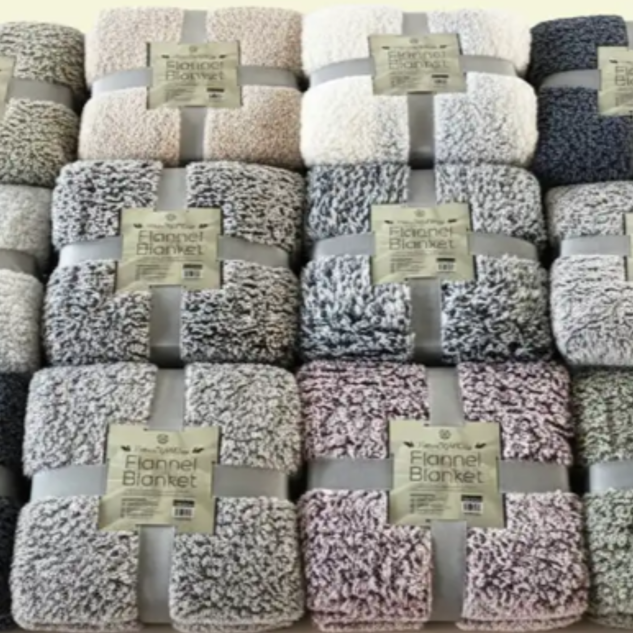 Percost™ Super Soft Flannel Fleece Throw Blanket – 125 × 150 cm-12PC