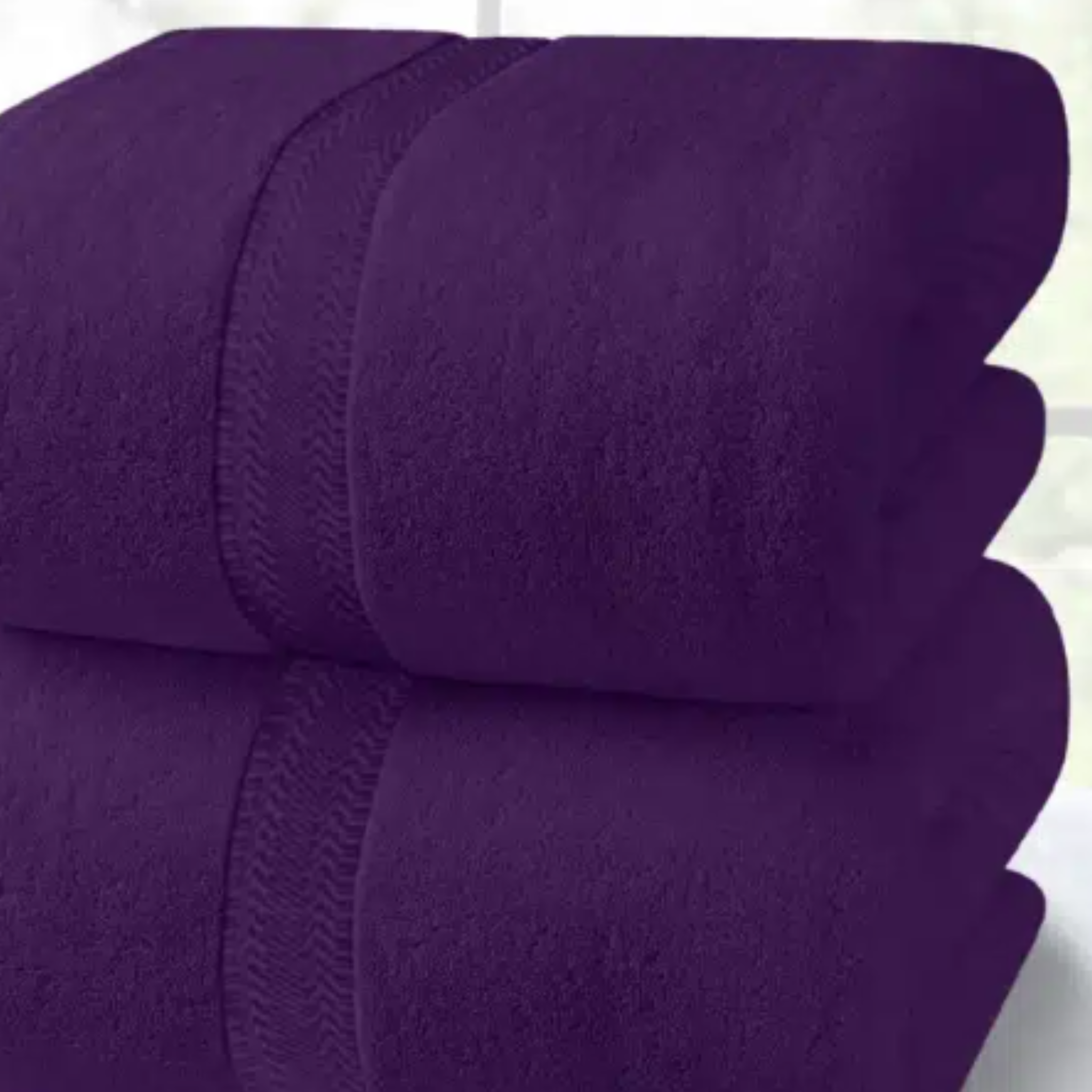Percost Luxe™ Ultra Luxury Bath Sheet 30″x54″ – Plum-12PC