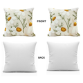 Teenzoor 18" × 18" White Daisy Embroidered Throw Pillow Covers – 4-Pack