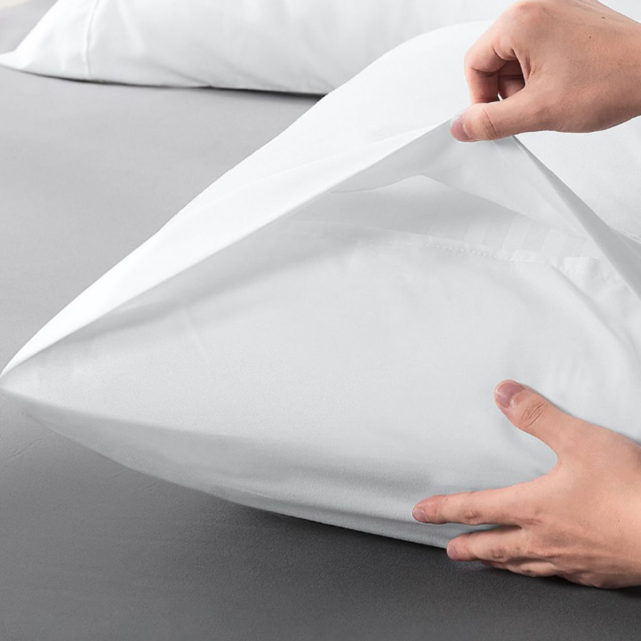 Percost Luxe™ Cotton Pillow Protector Envelope Queen 20″x30″-12 Pair