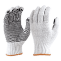 Percost™ White Dotted Seamless Work Gloves- 12/PK