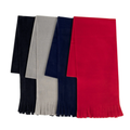 Adult Fleece Scarves with Fringe – Assorted Colours | 100 Pieces Per Case