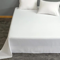 Percost Luxe™ T-200 Queen Flat Bed Sheet XL – 90″x110″-12PC