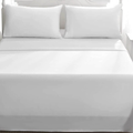 Percost Luxe™ Microfiber White Bed Sheets Twin Flat – 66″x102″-12PC