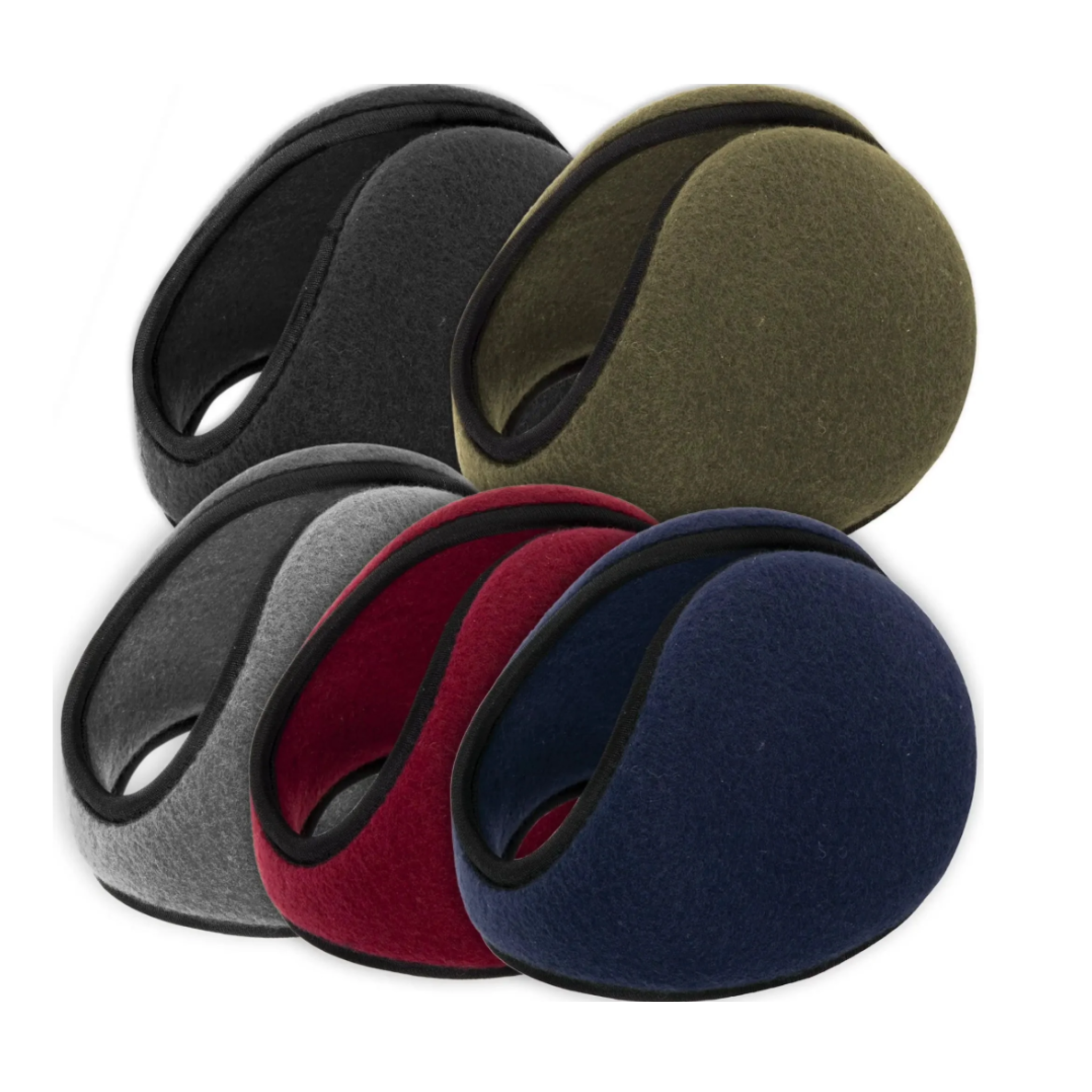 Adult Fleece Ear Muffs – 5 Assorted Colours | 100 Pieces Per Case