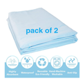 Deluxe Washable–Reusable Waterproof Incontinence Underpad – 2/PK-12 Pack