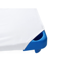 Percost 10-Pack Standard Daycare Cot Sheets – White Microfiber with Elastic Loops (23" x 51")