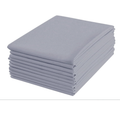 Percost 20-Pack Standard Daycare Cot Sheets – Grey Microfiber with Elastic Loops (23" x 51")