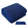 Percost Standard Daycare Cot Sheet – Quilted Navy Padded Cover (23" x 51")