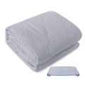 Percost Standard Daycare Cot Sheet – Quilted Grey Padded Cover (23" x 51")