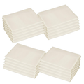 Percost 10-Pack Standard Daycare Cot Sheets – Ecru Cotton Percale (23" x 51")