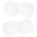 Percost 10-Pack Toddler Daycare Cot Sheets – White Cotton Percale (23" x 40")